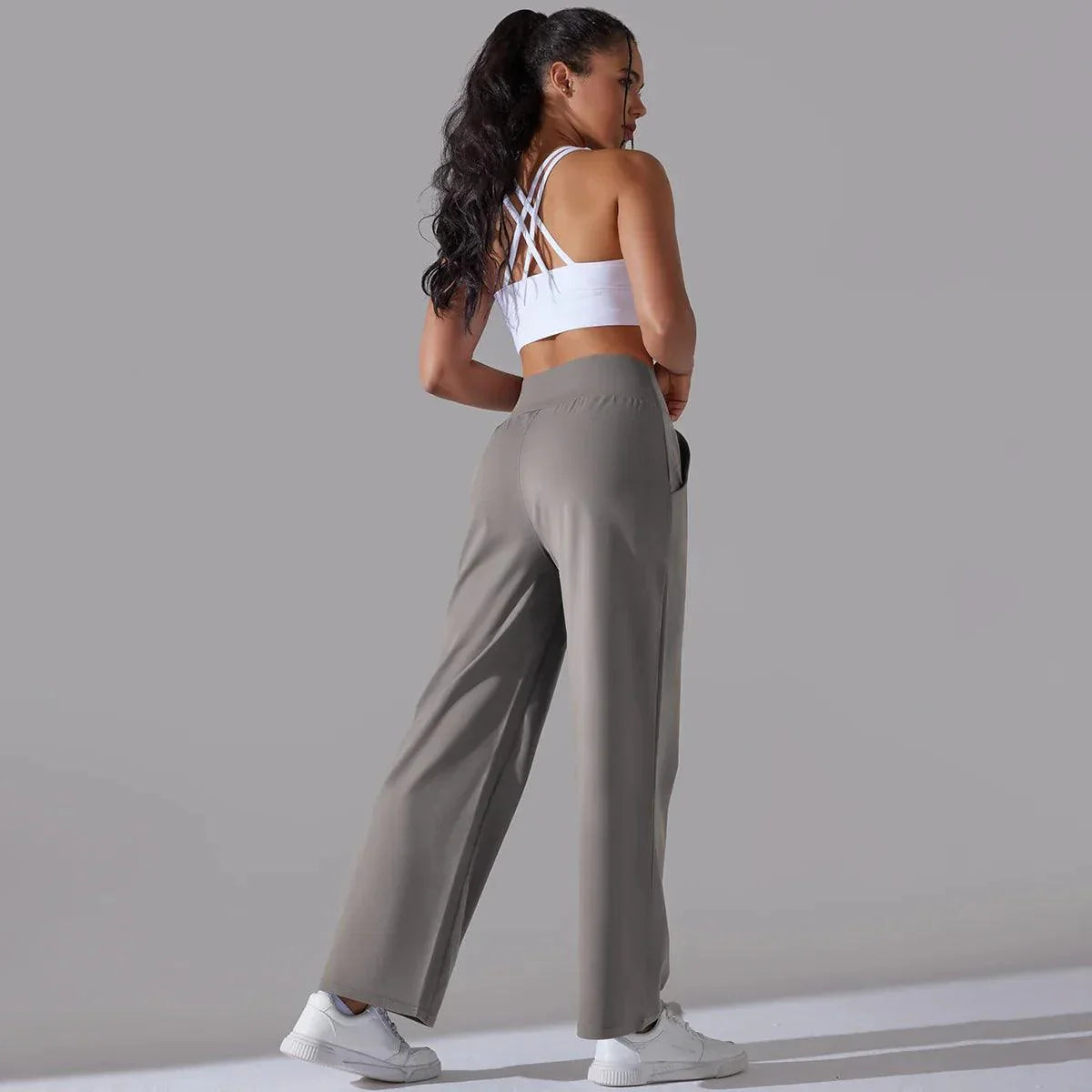 Jasmijn | High Waist Losse Fit Yoga Broek Dames