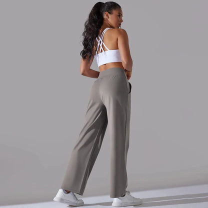 Jasmijn | High Waist Losse Fit Yoga Broek Dames