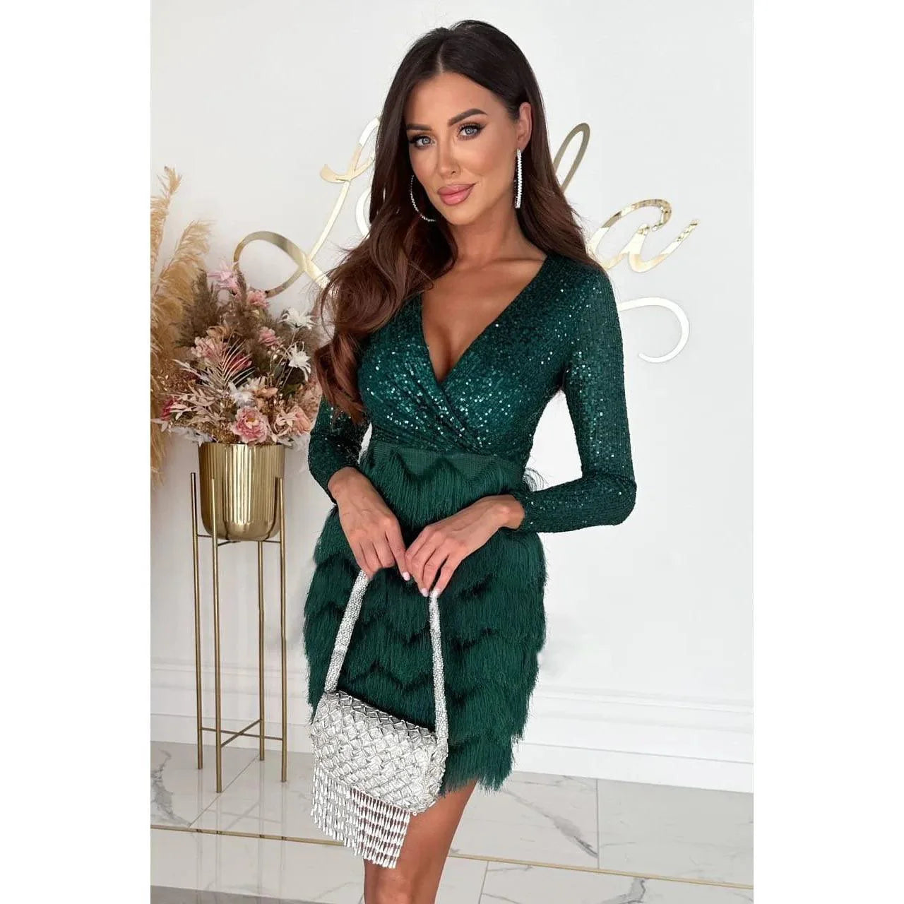 Emberly | Elegante Jurk met Pailletten