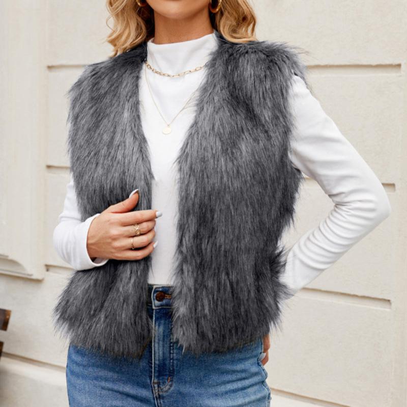 Gemma - Stijlvolle Faux Fur Vest voor Vrouwen