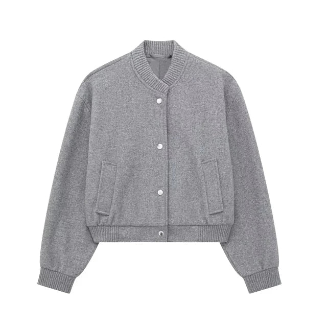 Bernice | Gekürzte Varsity-Jacke