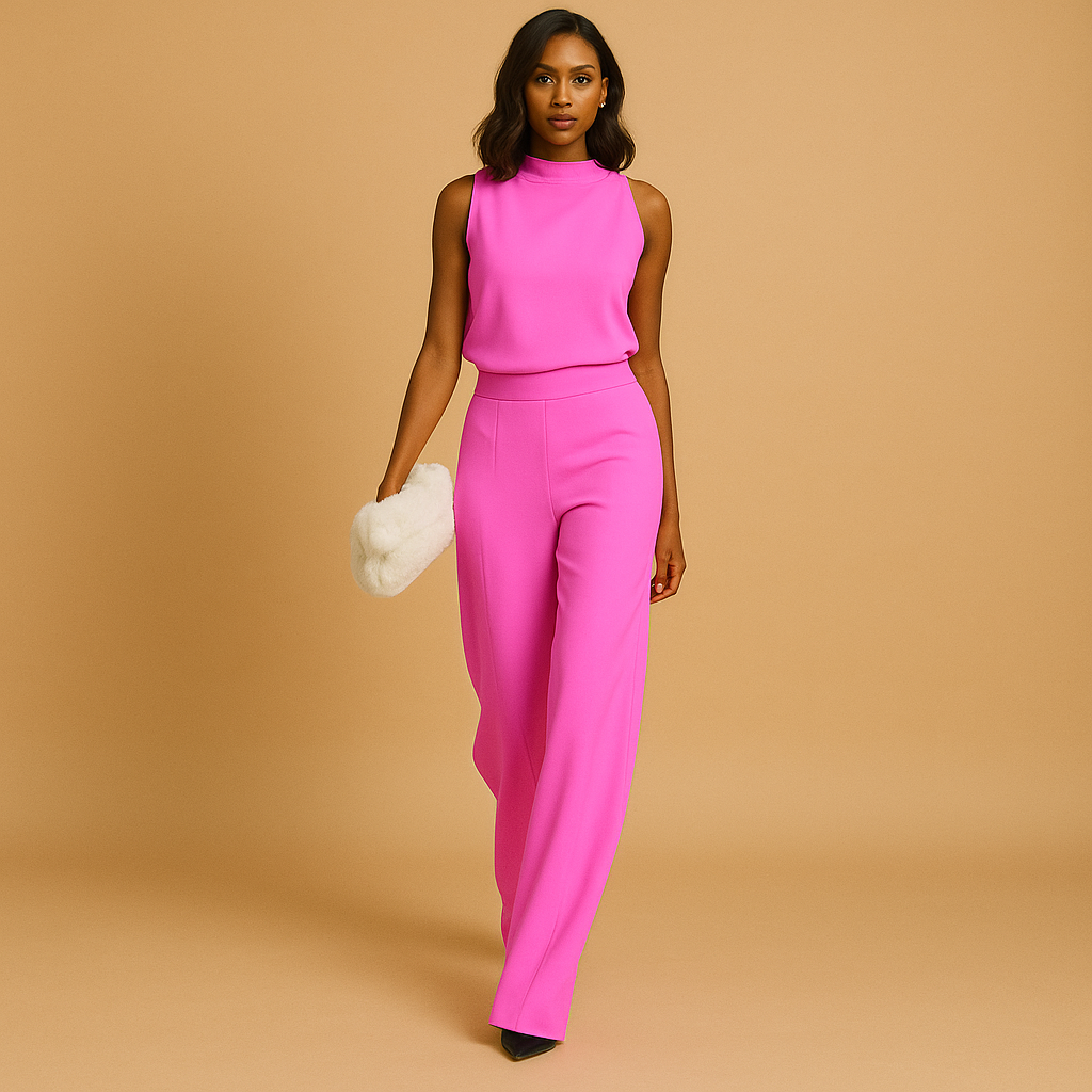 Esma | Luxe jumpsuit met wijde pijpen voor dames