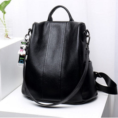 Aseni | Lederner Anti-Diebstahl Rucksack