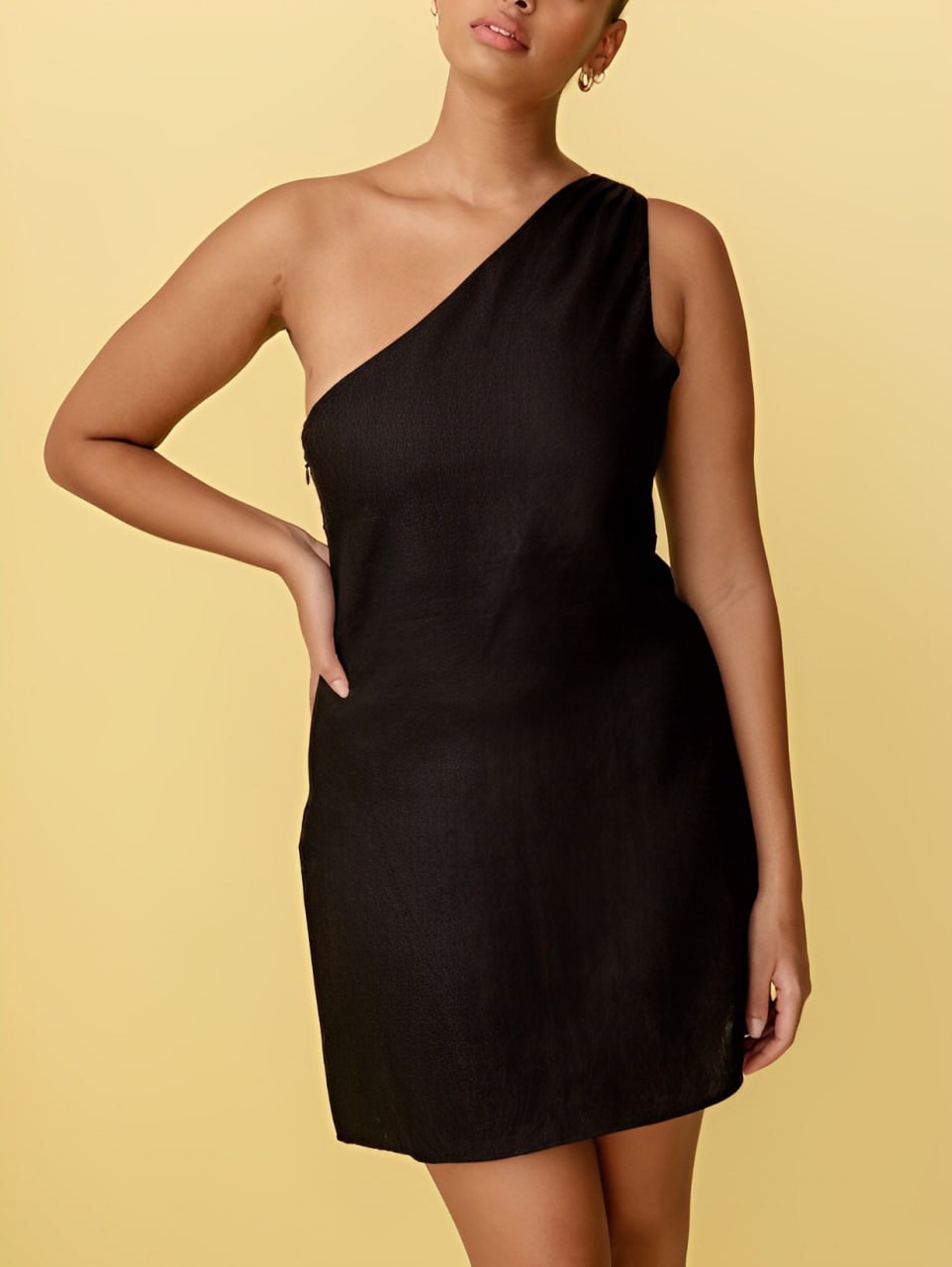 Maudy | Elegante en Comfortabele One-Shoulder Jurk voor Vrouwen