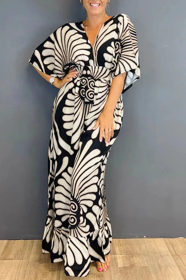 Leticia | jumpsuit met volantmouwen