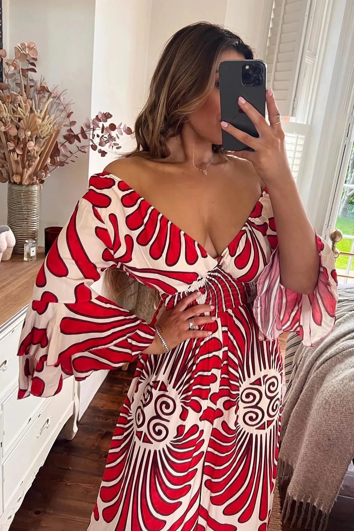 Leticia | jumpsuit met volantmouwen