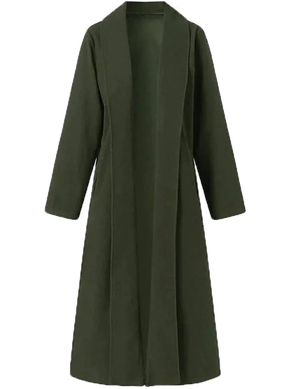 Amira Lange Jas - Elegante en functionele jas voor koelere seizoenen. Combineert een klassiek lang ontwerp met praktische zakken en veelzijdige kleuropties. Gemaakt van hoogwaardig polyester voor ultiem comfort. Verkrijgbaar in zwart en legergroen, maten S-3XL. Perfect voor dagelijks gebruik, kantoor of avondgelegenheden. Upgrade je buitenkleding met de stijlvolle Amira Lange Jas. Bestel nu en ervaar tijdloze elegantie!