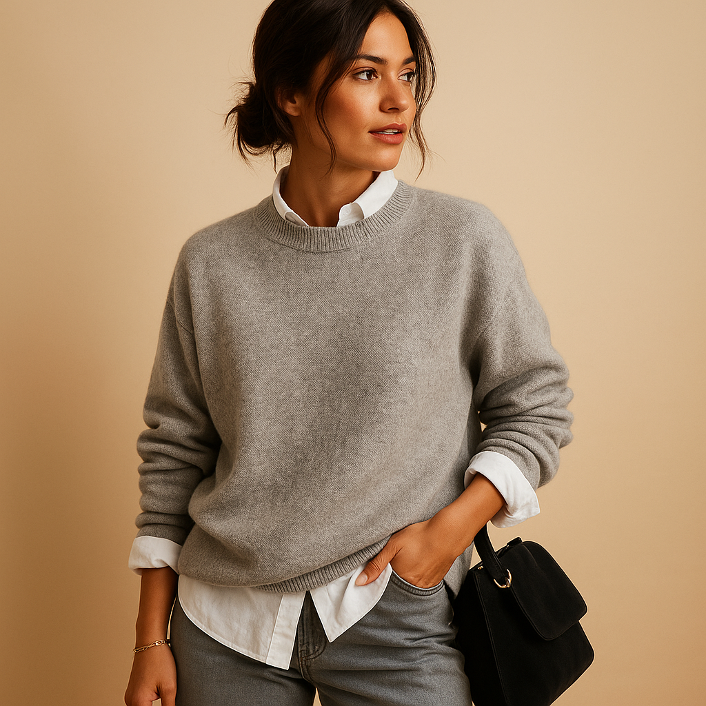 Tijdloze wollen damestrui voor stijlvolle herfst- en winteroutfits