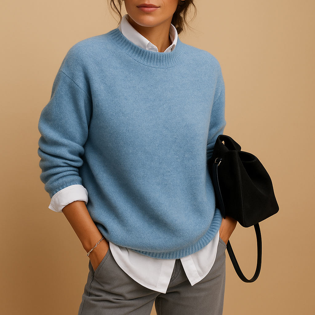 Hoogwaardige wollen damestrui voor casual en semi-formele looks